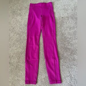 lululemon wunder train leggings with pockets